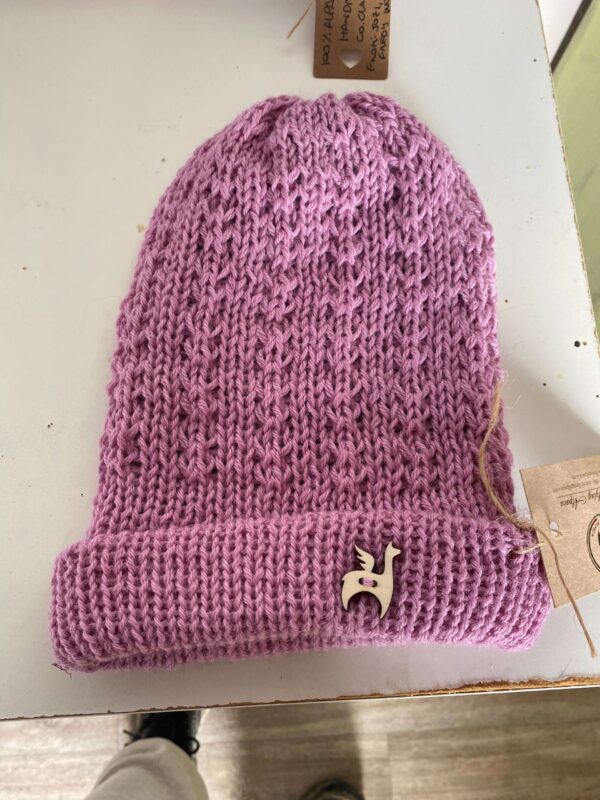 Alpaca beanie pink Ireland
