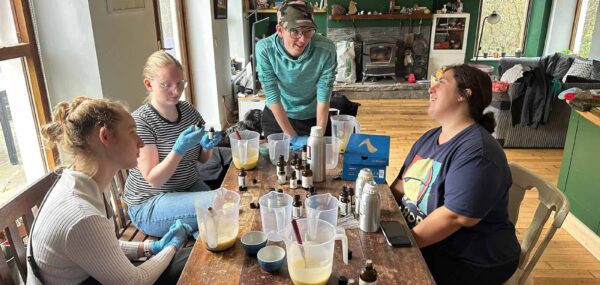 Soap making workshop with the flying alpaca Ireland