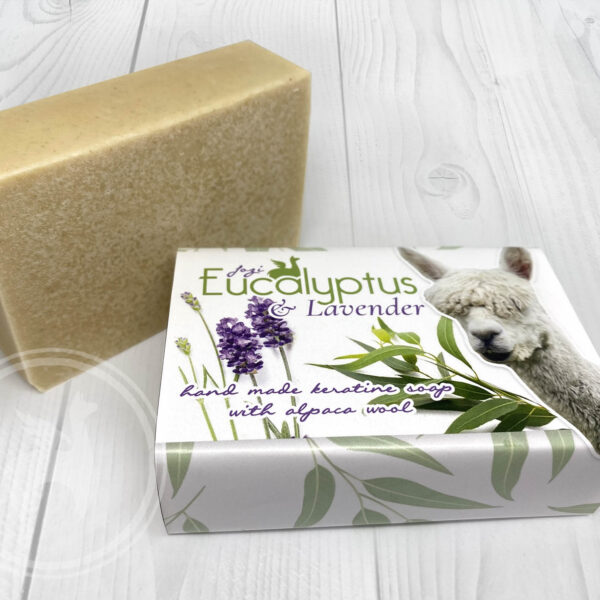 Eucalyptus & levander alpaca soap, the flying alpaca Ireland